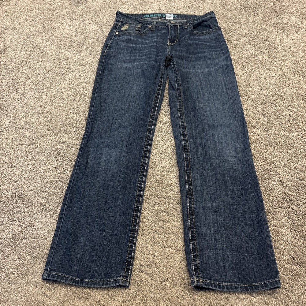 Cinch Grant Men's Relaxed Bootcut Denim Jeans Size 31x32 Western MB57837001 Rare